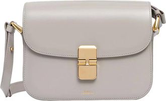 A.P.C. Shoulder Bags, female, Gray, Size: ONE SIZE Grace Small Shoulder Bag