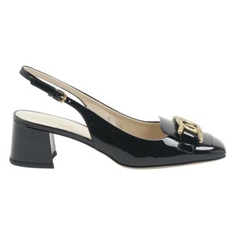 Tod's Kate Slingback Pumps - female - Tods - Pumps - Black - 6 1/2 UK - Shoes