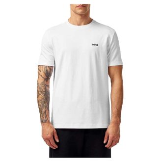 HUGO BOSS Heren Logo Regular T-Shirt (Wit)