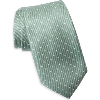 Nordstrom Rack Stripe Dot Tie in Green at Nordstrom Rack