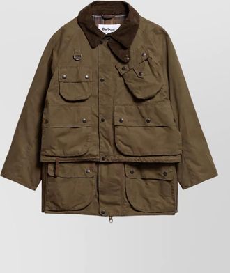 Barbour cotton 3 in 1 single breasted coat