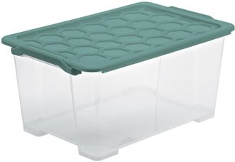 Rotho Rotho Box44 L Evo Safe Caja De Almacenamiento Verde 44 Litros
