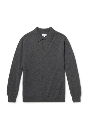 Sunspel Wool Polo Shirt