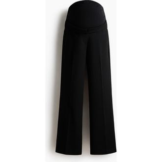 H&M Mama Bootcut Trousers in Black at Nordstrom, Size Xx-Large