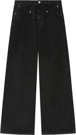 Isabel Marant Black Relaxed High Rise Jeans