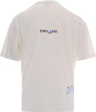 Represent Mens T-Shirt Enemy Flat White Cotton T-Shirts And Polos