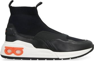 Ferragamo Cosma Sock High-Top Sneakers, Size 6.5