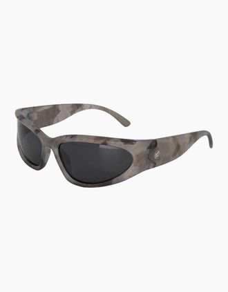 Santa Cruz Mens Santa Cruz Mens Opus Dot Wrap Sunglasses - Woodcut Camo Black - Size: ONE size