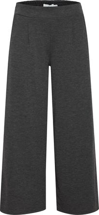 Ichi Womens IHKATE SUS Wide PA Casual Pants, 200319/Dark Grey Melange, XL