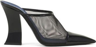Lanvin Nocturne Mule - Dames - Muiltjes - Zwart - 37 EU - Leer - Schoenen