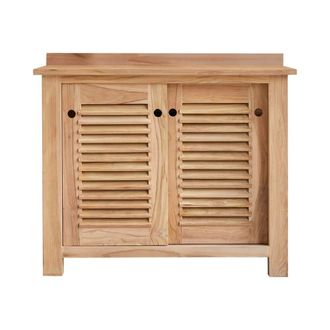 Tikamoon Mueble de almacenaje de teca maciza 145 cm