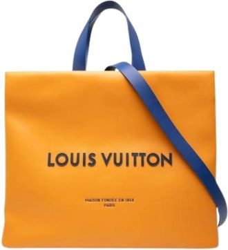 Louis Vuitton Pre-owned Vintage Tote Bag - Dames - Vintage Shopper - Oranje - ONE Size - Leer - Vintage