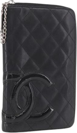 Chanel Pre-owned Leather Clutch - Dames - Vintage Clutch - Zwart - ONE Size - Leer - Vintage
