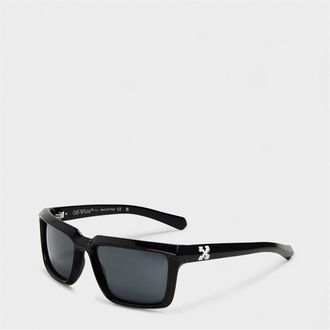 Off-white Mens Accessories Off White Portland Square Full Rim Sunglasses in Black/Dark Grey - One Size