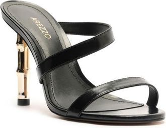 Arezzo Brooke High Stiletto Sandal in Black at Nordstrom, Size 9.5