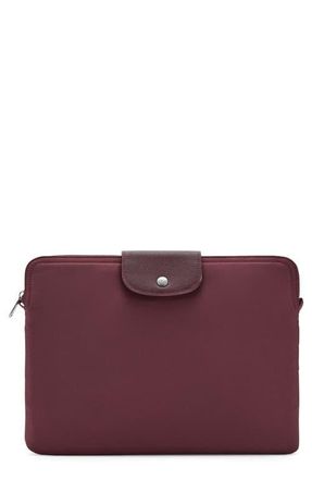 Mango Nylon Laptop Case in Burgundy at Nordstrom