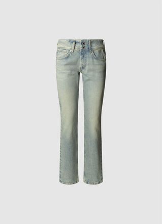 Pepe Jeans London Slim-fit-Jeans »SLIM JEANS LW« mit doppeltem Knopfverschluss