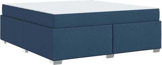 vidaXL Estructura De Cama Azul 180 X 200 Cm Tela Vidaxl