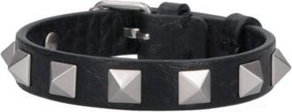 Valentino Garavani Rockstud Armband - Heren - Armbanden - Zwart - ONE Size - Leer - Accessoires