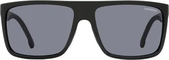 Carrera Flat-Top Rectangular Sunglasses - Black