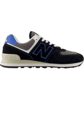 New Balance Mens 574 Core Shoes In Black / Blue