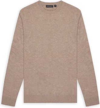 Aspact Liro Trui - Heren - Truien - Beige - Maat: XL