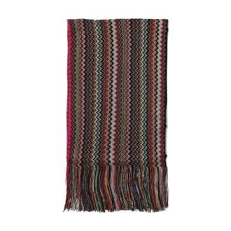 Missoni Winter Scarves, female, Multicolor, ONE SIZE, Zigzag Scarf with Fringes