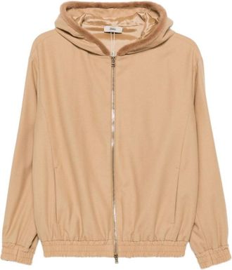 Herno Brown Solid Hood Jacket
