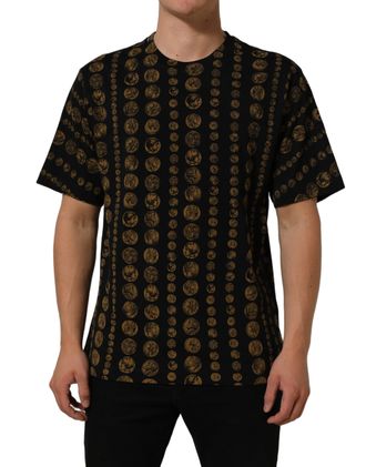 Dolce & Gabbana All-Over Coin Print T-Shirt - Black