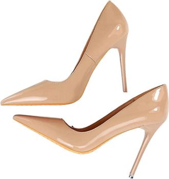 Generic Womens Sexy Patent Leather High Heel Pumps Pointed Toe Office Party Dress Shoes