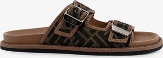 Fendi Sandali Feel in tessuto jacquard FF - FENDI - gender_Man