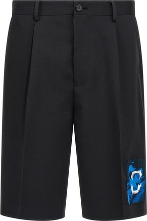 Undercover Mens Patch Bermuda Shorts