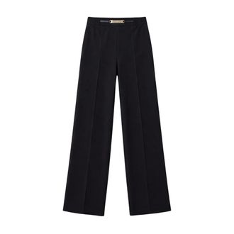 Liu Jo Wide Trousers, female, Black, Size: L Pantalone Palazzo