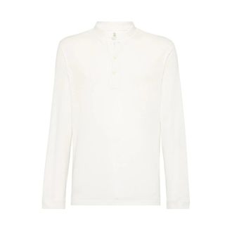 Brunello Cucinelli Heren, Tops, Wit, Maat: L Katoen