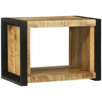vidaXL Cubo De Pared Marr&oacute;n 55 X 35 X 40 Cm Madera De Mango Maciza Vidaxl