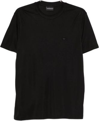 Emporio Armani Logo-Detail T-Shirt - Heren - T-shirts - Zwart - S - Tops