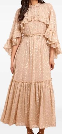 Needle & Thread Abito midi Harper con maniche ad aletta - Toni neutri