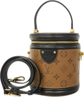 Louis Vuitton Pre-owned Bucket Bags, female, Brown, Size: ONE SIZE Pre-owned Canvas Bucket Bag