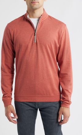 Johnnie-O Sully Quarter Zip Pullover in Snapper at Nordstrom, Size Xx-Large