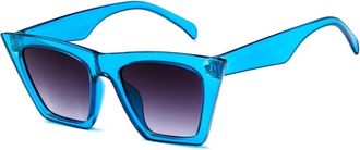 Generic Women Square Frame Photo Sunglasses For Men Outdoor Driving Vacation Sports Sun Glasses(Blue)