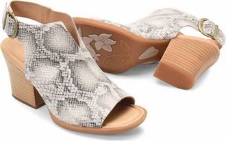 Born Womens Moraine Heel In White Femme Snake