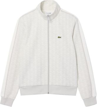 Lacoste Jacquard Fabric Zip-Up Jacket with Modern Design