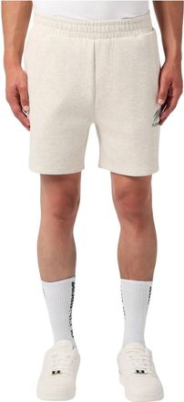 Plein Sport Pique Jogging Shorts Icon - Heren - Sport - Wit - Maat: S Katoen