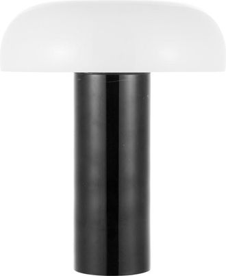 Safavieh L&aacute;mpara de mesa en metal/cristal, negro