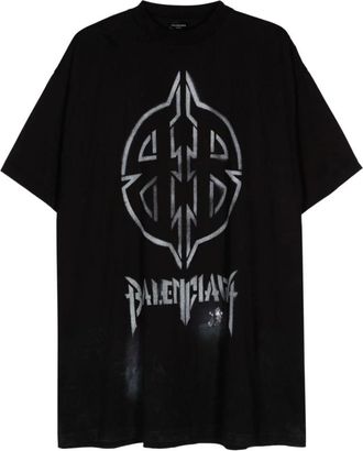 Balenciaga Hombre, Camisetas, Negro, Talla: L