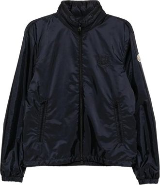 Moncler logo-embroidered jacket - Blue