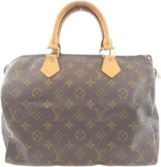 Louis Vuitton Pre-owned Monogram Boston Bag - Dames - Vintage Handtas - Bruin - ONE Size - Leer - Vintage