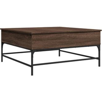 vidaXL Tavolino Salotto Rovere Marrone 95x95x45 cm Multistrato Metallo - Vidaxl