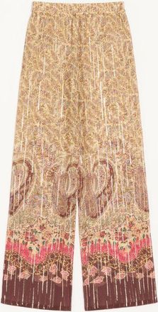 Valentino Pantaloni In Pekin Stampa Voyage Imaginaire Paisley Donna MULTICOLOR 38