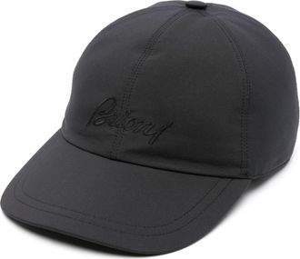 Brioni logo-embroidered baseball cap - men - Polyester/Cotton/Acetate/Wool/Cashmere - M - Blue